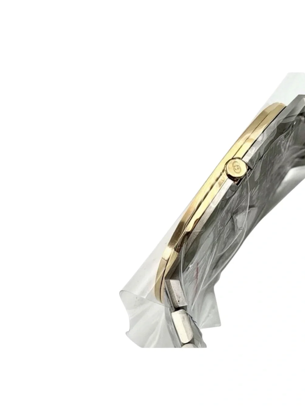 New Full Set Gucci 25H Unisex Watch Steel Gold Champagne Dial 38mm YA163405⁠